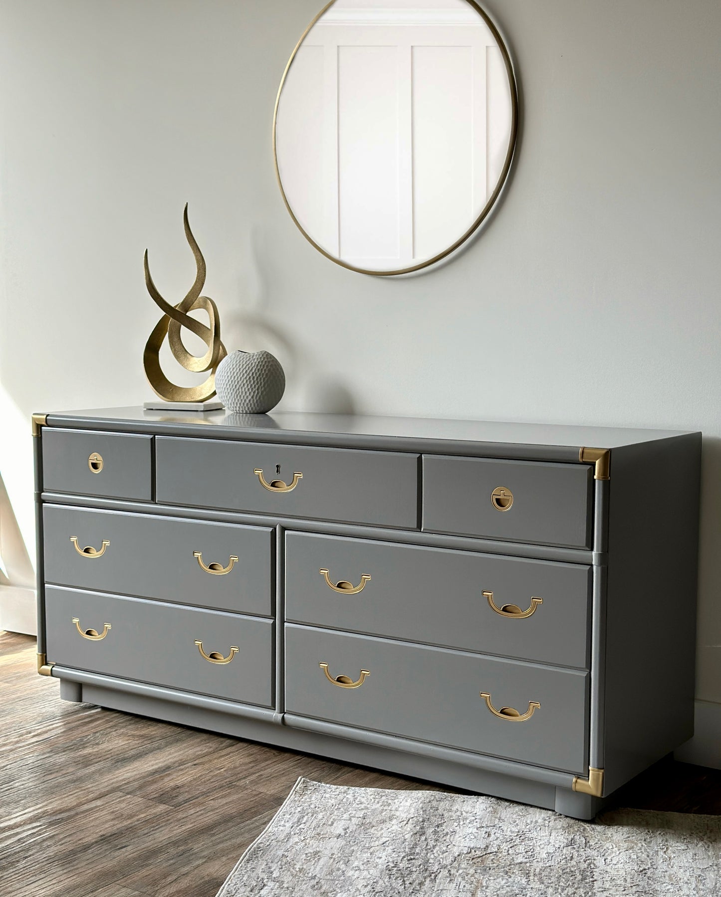 Mid Century Modern Drexel Campaign Dresser