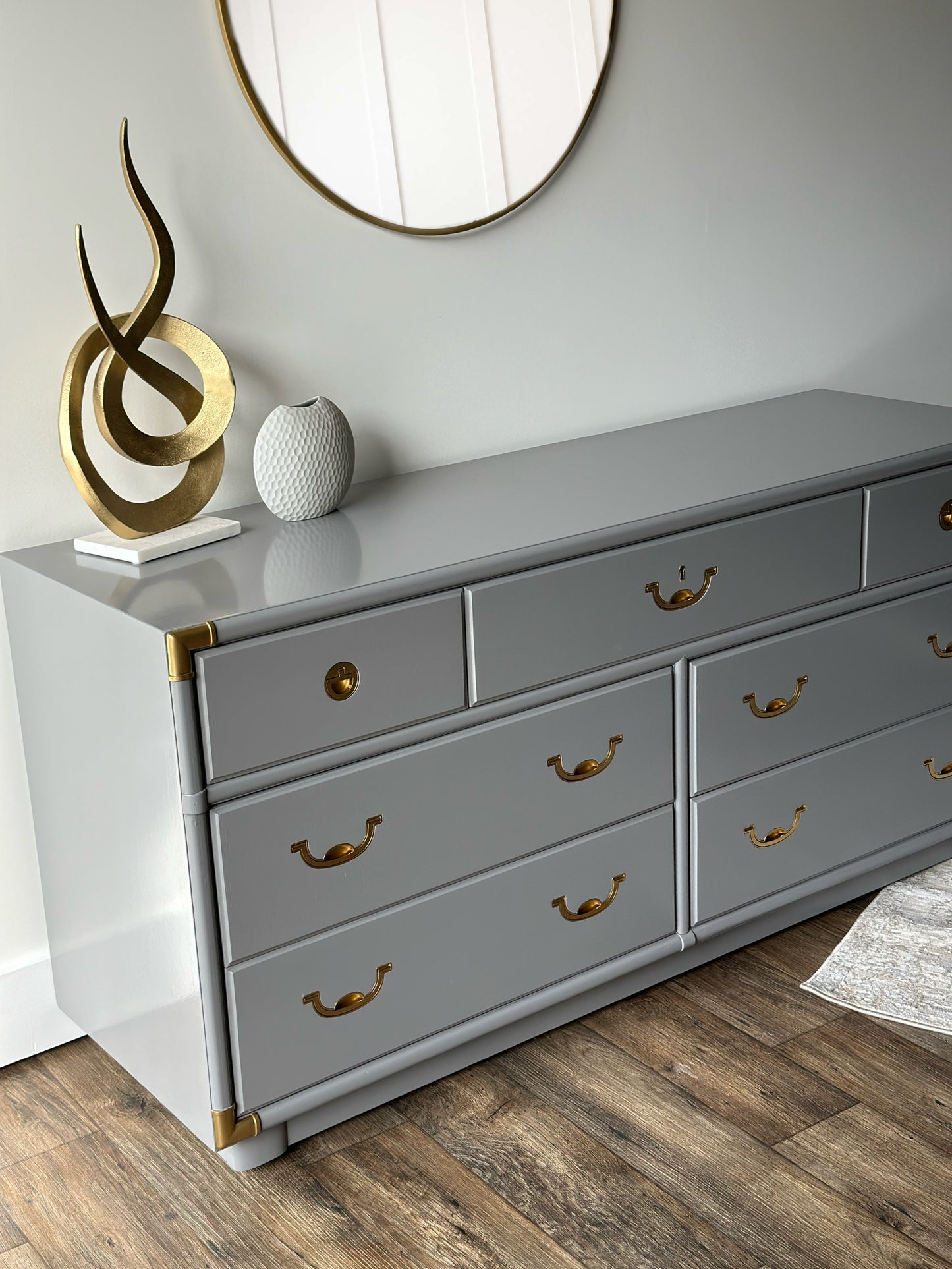Mid Century Modern Drexel Campaign Dresser