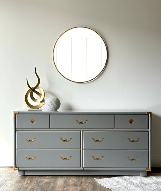 Mid Century Modern Drexel Campaign Dresser